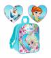 Preview: Disney Frozen die Eiskönigin Rucksack Tasche mit 3 Klettmotiven